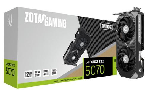 Zotac Gaming GeForce RTX 5070 Twin Edge Videokaart, Computers en Software, Videokaarten, Zo goed als nieuw, HDMI, DisplayPort