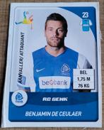 Panini sticker: voetballer Benjamin De Ceulaer (KRC Genk), Collections, Articles de Sport & Football, Affiche, Image ou Autocollant