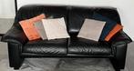 Durlet 2-zit, zwart leder, Ophalen, Gebruikt, 150 tot 200 cm, Tweepersoons
