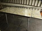 VINTAGE STEVIGE UITTREKBARE KEUKENTAFEL beschadigd, Huis en Inrichting, Tafels | Eettafels, Ophalen, Gebruikt, 50 tot 100 cm, 150 tot 200 cm