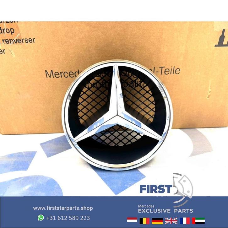 Mercedes AMG GRIL STER LOGO CHROOM W176 W177 W205 W117 W118, Autos : Pièces & Accessoires, Carrosserie & Tôlerie, Mercedes-Benz