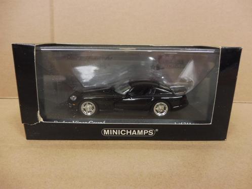 1:43 Minichamps Dodge Viper GTS Coupé 1993 black 1993 1v744s, Hobby & Loisirs créatifs, Voitures miniatures | 1:43, Utilisé, Voiture