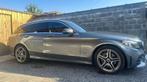 Mercedes-Benz C 180 i 9G-TRONIC AMG Line Led Navi Leder Cam, Auto's, Automaat, Gebruikt, Zwart, 4 cilinders