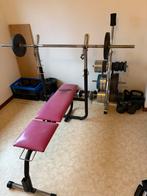 Fitness bank plus heleboel andere dingen, Sport en Fitness, Fitnessmaterialen, Ophalen, Gebruikt