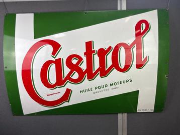 Castrol oud origineel emaille reclamebord 120x90cm beschikbaar voor biedingen