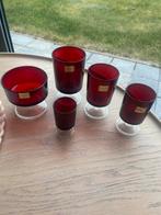 Luminarc vintage 60-delig glazenservies, Verzamelen, Glas en Drinkglazen, Ophalen, Zo goed als nieuw