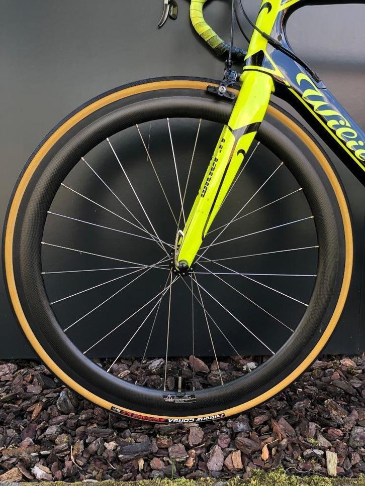 Wielset - full carbon, Fietsen en Brommers, Fietsonderdelen, Zo goed als nieuw, Racefiets, Wiel, Ophalen