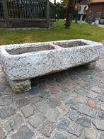 Dubbele betonnen bloembak kruidenbak trog, Tuin en Terras, Bloembakken en Plantenbakken, Ophalen, Gebruikt