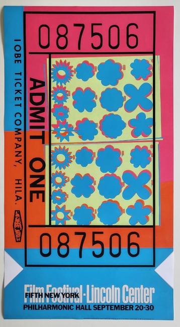 Andy Warhol - NY Film Festival Art - Lincoln Center 1967  beschikbaar voor biedingen