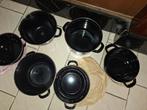 3  mossel kookpoten, Huis en Inrichting, Keuken | Potten en Pannen, Ophalen, Zo goed als nieuw