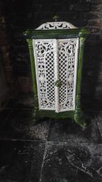 Poêle ancien en fonte émaillée Art nouveau, Maison & Meubles, Poêles, Poêle à charbon, Enlèvement, Utilisé, Bois