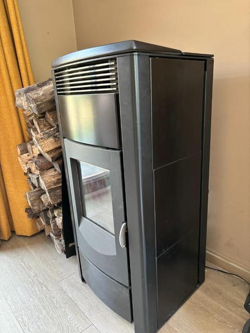 MCZ Polar Nova Multiair pelletkachel + APART inox rookkanaal, Huis en Inrichting, Kachels, Gebruikt, Vrijstaand, Pelletkachel