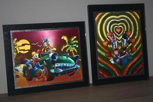 2x Metalic print kaders , Donald en Daisy Duck, Verzamelen, Disney, Zo goed als nieuw, Plaatje of Poster, Donald Duck, Ophalen of Verzenden