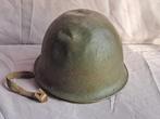 Ancien casque militaire belge avec intérieur (sous casque), Armée de terre, Enlèvement ou Envoi, Casque ou Béret