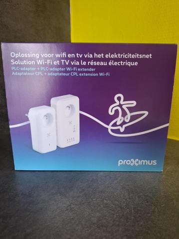 Adaptateur CLP+Adaptateur CLP extension WIFI Booster, Enlèvement ou Envoi, Comme neuf, Proximus