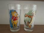 Vintage set van 2 hoge glazen van Winnie The Pooh (Disney), Verzamelen, Glas en Drinkglazen, Ophalen of Verzenden, Gebruikt, Frisdrankglas
