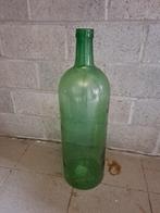 Fles vaas, Groen, Glas, Gebruikt, 50 tot 75 cm