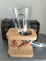 Verre à bière Corne du bois des pendus + support, Verzamelen, Ophalen, Nieuw, Glas of Glazen, Overige merken