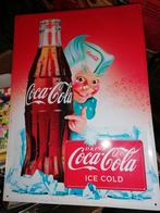 Coca Cola metalen plaat ongeveer 30x40 cm, Verzamelen, Ophalen of Verzenden