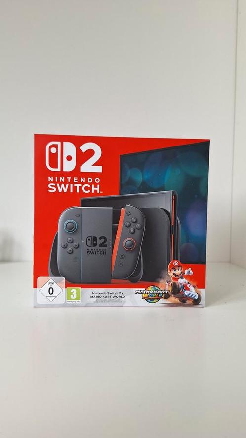 Nintendo Switch 2 + Mario Kart World (Nieuw+garantie), Games en Spelcomputers, Spelcomputers | Nintendo Switch, Zo goed als nieuw