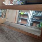 Grote spiegel met houten kader, Ophalen, Rechthoekig, 200 cm of meer, Minder dan 100 cm