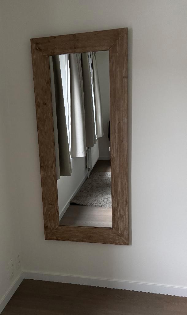 Wandspiegel - 160 x 70cm spiegel - Hout, Huis en Inrichting, Overige Huis en Inrichting, Zo goed als nieuw, Ophalen