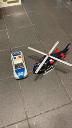 Playmobil politieauto+politiehelikopter, Kinderen en Baby's, Speelgoed | Playmobil, Gebruikt, Ophalen