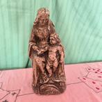 Oud kalksteen beeldje van "Maria & Kind", Antiek en Kunst, Ophalen