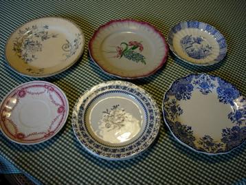 12 Assiettes Céramique en bon état, Enlèvement ou Envoi