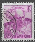 Italie 1961 - Yvert 829 - Werken van Michelangelo (ST), Postzegels en Munten, Verzenden, Gestempeld