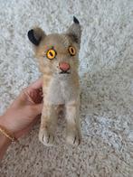 Steiff pluche luxy knuffel 1963 17 cm lynx, Ophalen of Verzenden, Gebruikt
