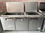 Te koop: Professionele inox RVS Saladette/koeltoog, Ophalen, Gebruikt, Inox Meubilair