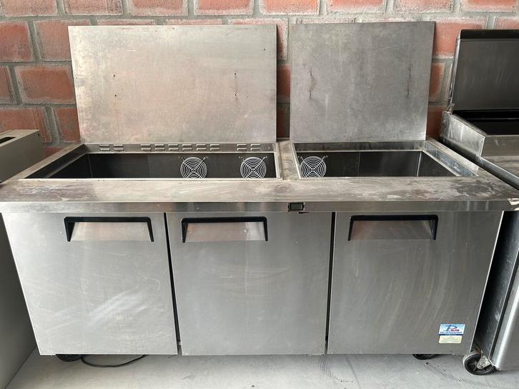 Te koop: Professionele inox RVS Saladette/koeltoog, Zakelijke goederen, Horeca | Keukenapparatuur, Inox Meubilair, Gebruikt, Ophalen