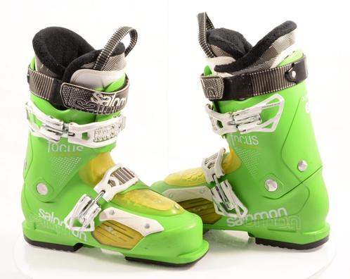 40,5 41 EU skischoenen SALOMON FOCUS green AUTO CUSTOM SHELL, Sport en Fitness, Skiën en Langlaufen, Gebruikt, Schoenen, Ski, Salomon