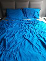 dekbedovertrek blauw, Maison & Meubles, Chambre à coucher | Linge de lit, Comme neuf, Deux personnes, Bleu, Housse de couette