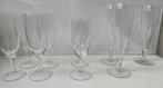 9 champagneglazen, Ophalen of Verzenden, Gebruikt, Glas, Glas of Glazen