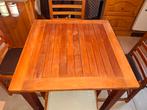 Table et quatre chaises en teck, Maison & Meubles, Salles à manger complètes, Enlèvement, Comme neuf