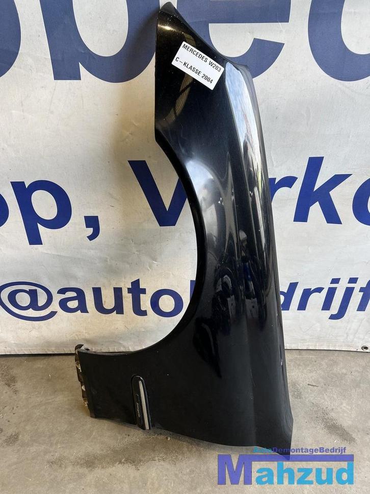 MERCEDES C-KLASSE W203 S203 Zwart Links scherm voorscherm 20, Auto-onderdelen, Carrosserie, Spatbord, Mercedes-Benz, Gebruikt