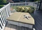 Steigerhouten ligbed en salontafel, Tuin en Terras, Ophalen, Gebruikt, Steigerhout