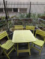 Table et chaise de jardin, Jardin & Terrasse, Utilisé, Autres matériaux, Sets de jardin, Chaise