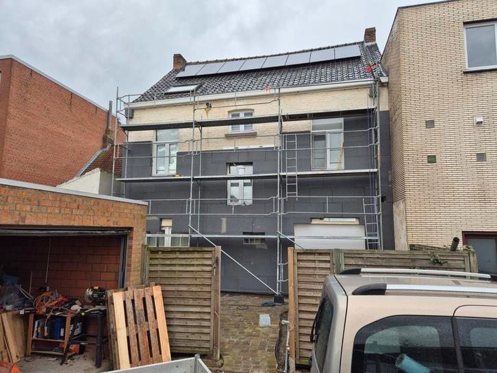 Gebruikte gevelstelling 9 breed 8,3 meter werkhoogte, Doe-het-zelf en Bouw, Bouwketen en Schaftketen, Ophalen