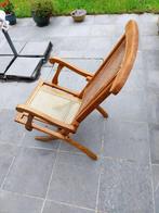 Vintage tuinstoel., Huis en Inrichting, Stoelen, Ophalen, Riet of Rotan, Bruin, Vintage
