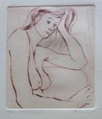 FRED BERVOETS / NAAKTE VROUW / KLEURETS / 25x19cm / SIG, Ophalen of Verzenden