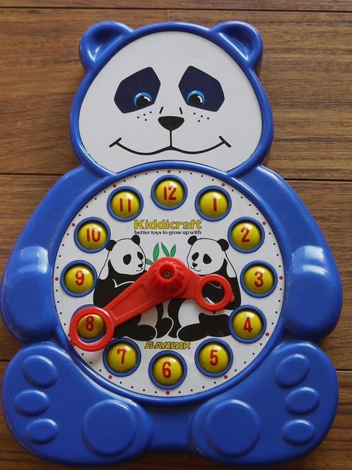 klok leren lezen - Kiddicraft Panda playclock, Kinderen en Baby's, Speelgoed | Educatief en Creatief, Zo goed als nieuw, Ophalen