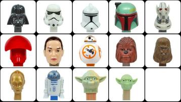 14 Verschillende Star Wars PEZ dispensers  @ 5 euro per stuk