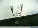 tafellamp 58 cm in metaal, Huis en Inrichting, Lampen | Tafellampen, Gebruikt, Metaal, 50 tot 75 cm, Ophalen