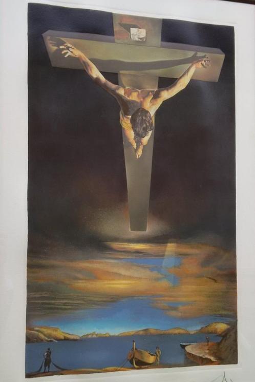 Litho Salvador Dali - Christus van Sint-Jan van het Kruis, Antiek en Kunst, Kunst | Litho's en Zeefdrukken, Ophalen