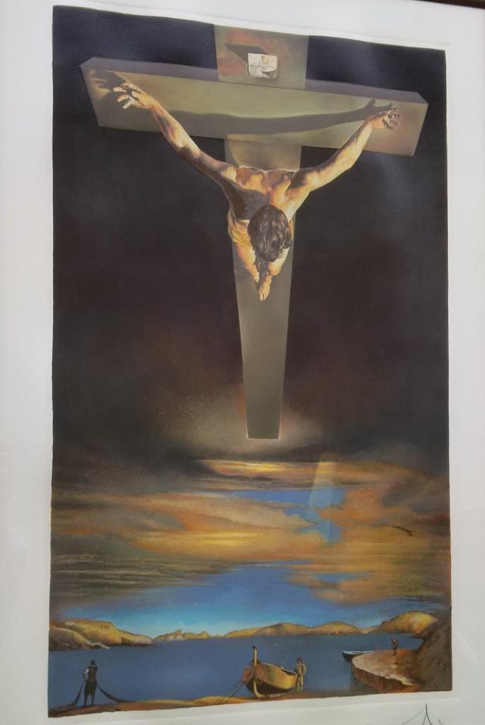 Litho Salvador Dali - Christus van Sint-Jan van het Kruis, Antiek en Kunst, Kunst | Litho's en Zeefdrukken, Ophalen
