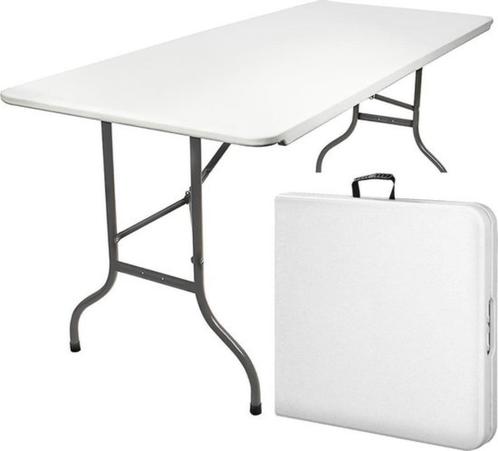 Vouwtafel klaptafel - 244 x 74 x 74cm, Tuin en Terras, Picknicktafels, Nieuw, Rechthoekig, Overige materialen, Inklapbaar, Ophalen of Verzenden