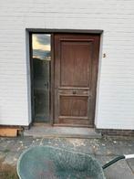 Houten voordeur, Doe-het-zelf en Bouw, Gebruikt, 200 tot 215 cm, Glas, Ophalen